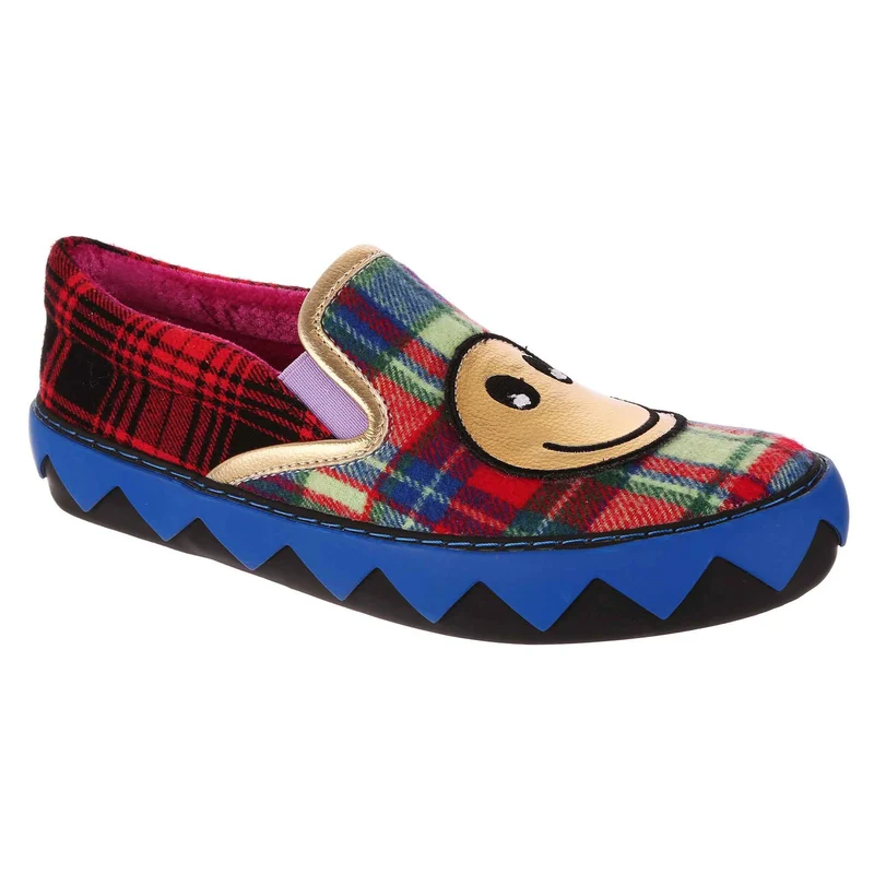 Irregular Choice Turn That Frown Flats für Damen – Rot