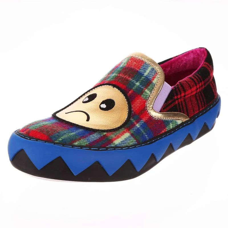 Irregular Choice Turn That Frown Flats für Damen – Rot