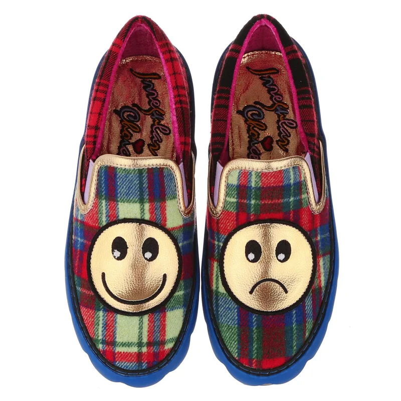 Irregular Choice Turn That Frown Flats für Damen – Rot