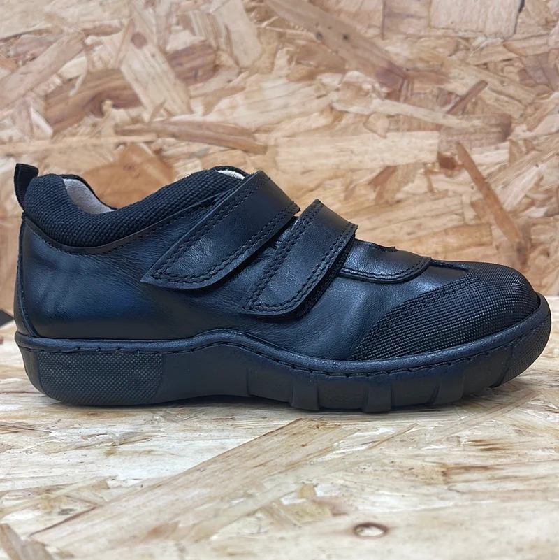 Petasil Wagner-Lederschuh für Kinder – Schwarz