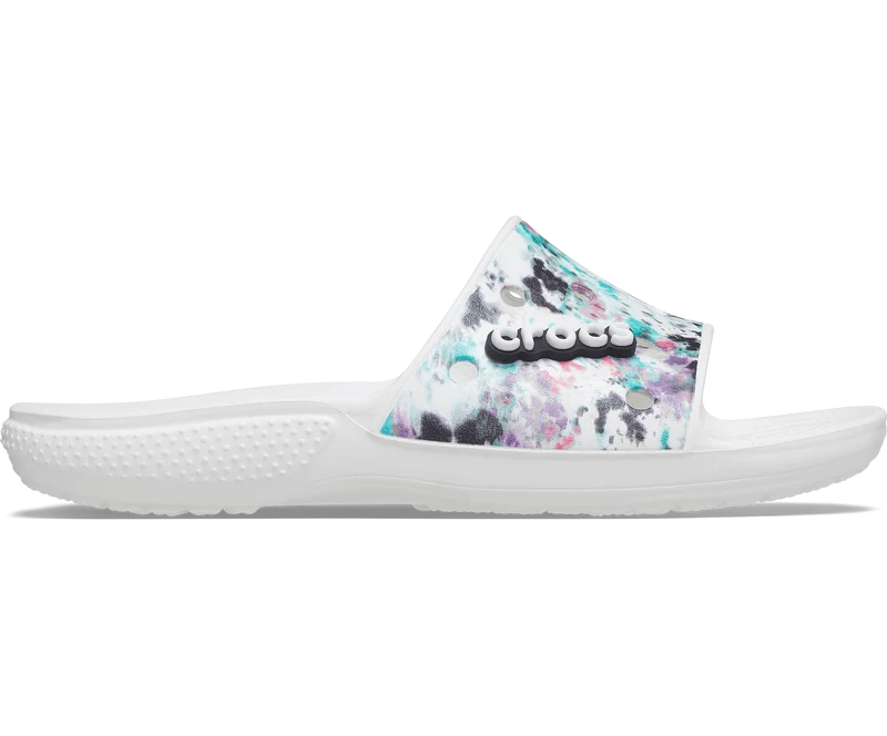 Crocs Unisex Classic Tie Dye Slide – Weiß
