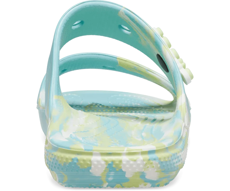 Crocs Klassische marmorierte Unisex-Sandale – Pure Water