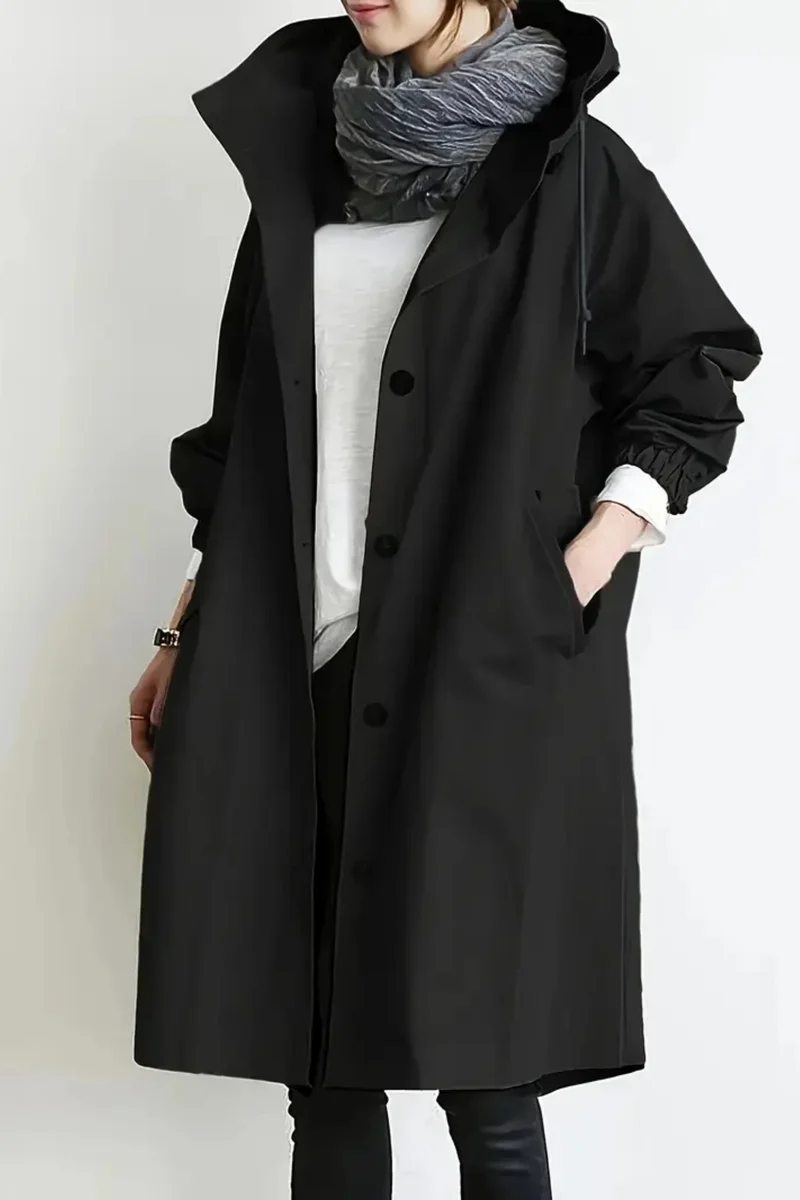 Dolly Stilvoller Trenchcoat | Schwarz