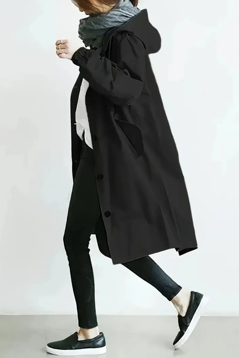 Dolly Stilvoller Trenchcoat | Schwarz