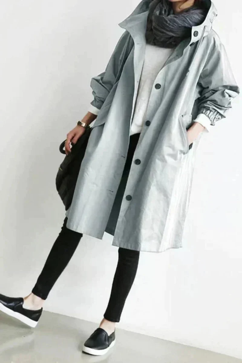 Dolly Stilvoller Trenchcoat | Grau