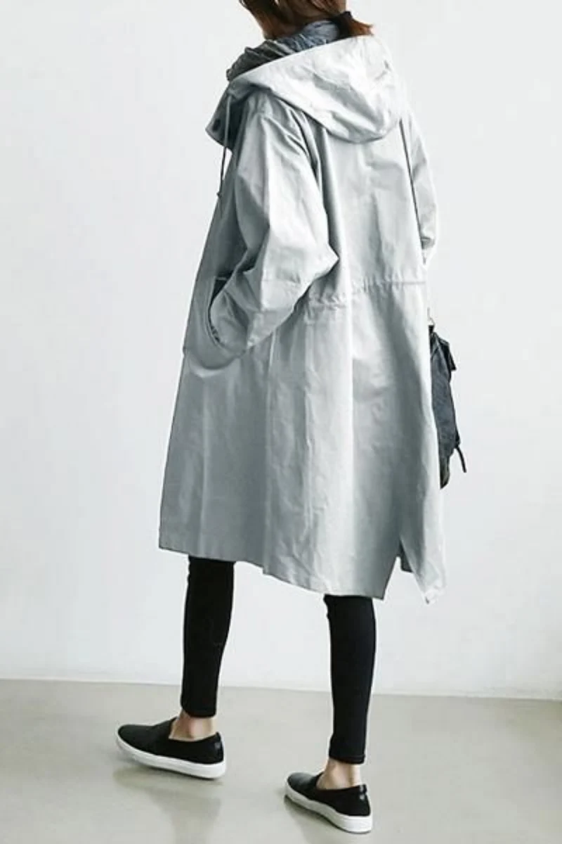 Dolly Stilvoller Trenchcoat | Grau