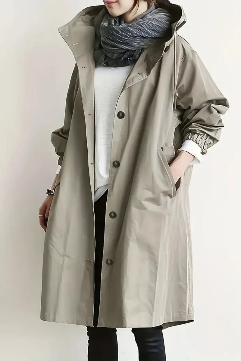 Dolly Stilvoller Trenchcoat | Hellgrau