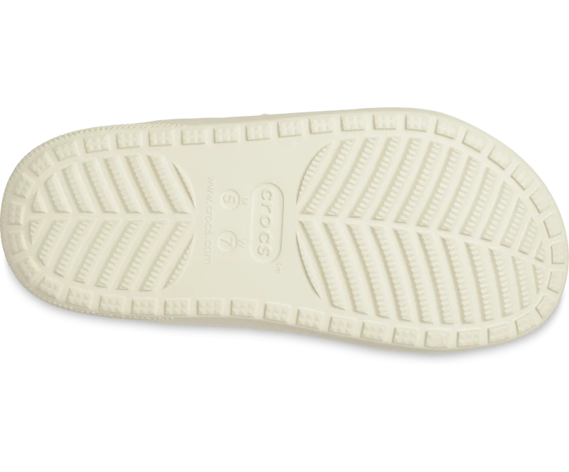 Crocs Unisex Classic Cozzzy gefütterte Sandale – Knochen
