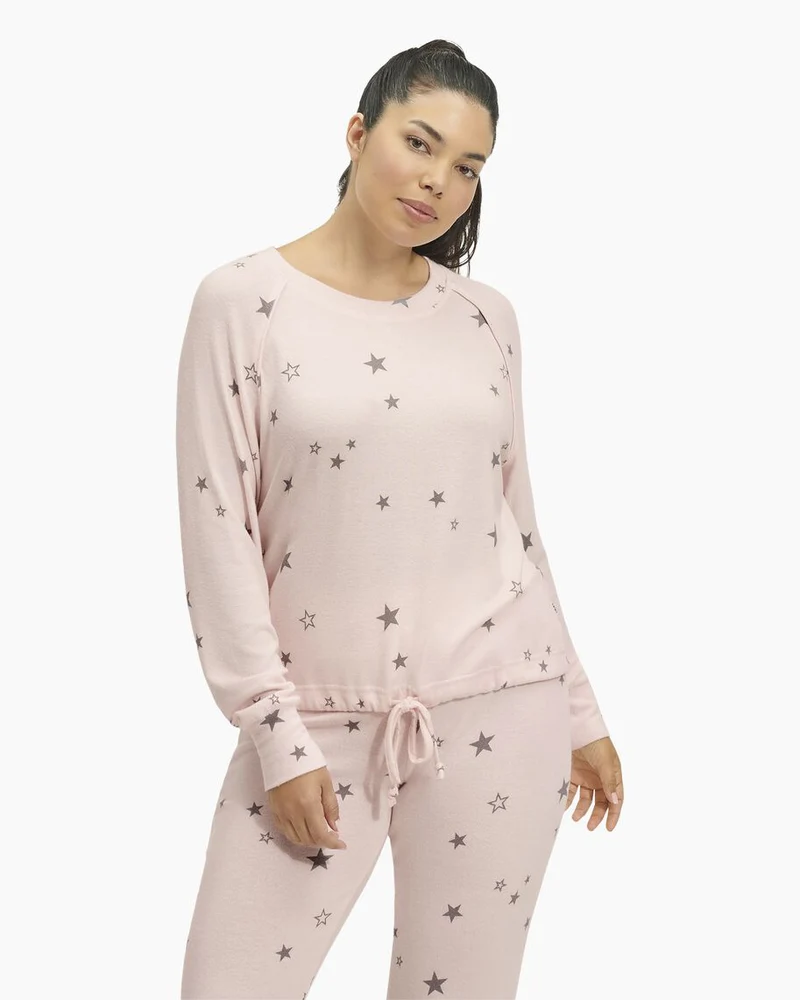 UGG Gable-Pyjama-Set für Damen – Ice Pink Heather Stars
