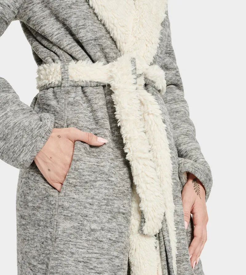 UGG Wendbarer Portola-Bademantel für Damen – Grau meliert