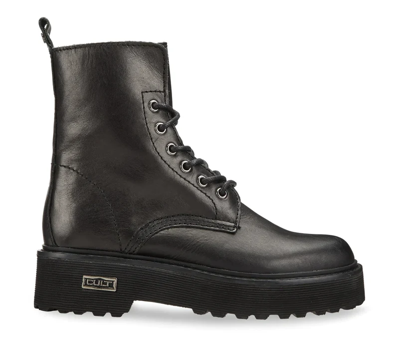 Cult Damen Slash 1814 Lederstiefel - Schwarz