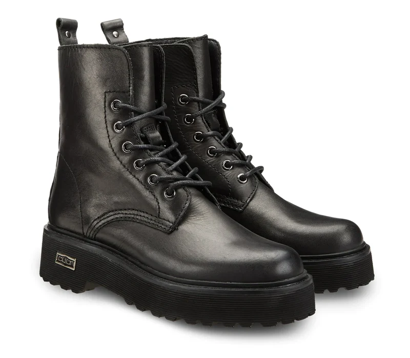 Cult Damen Slash 1814 Lederstiefel - Schwarz