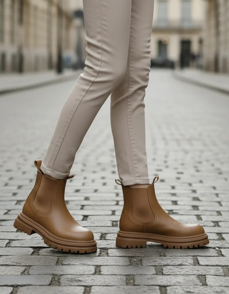 Nelly | Goldbraun Stiefelette