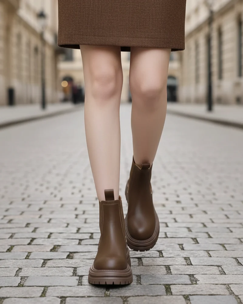 Nelly | Goldbraun Stiefelette