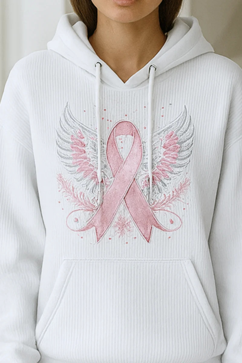 Briana | Sweater mit Brustkrebs-Schleife