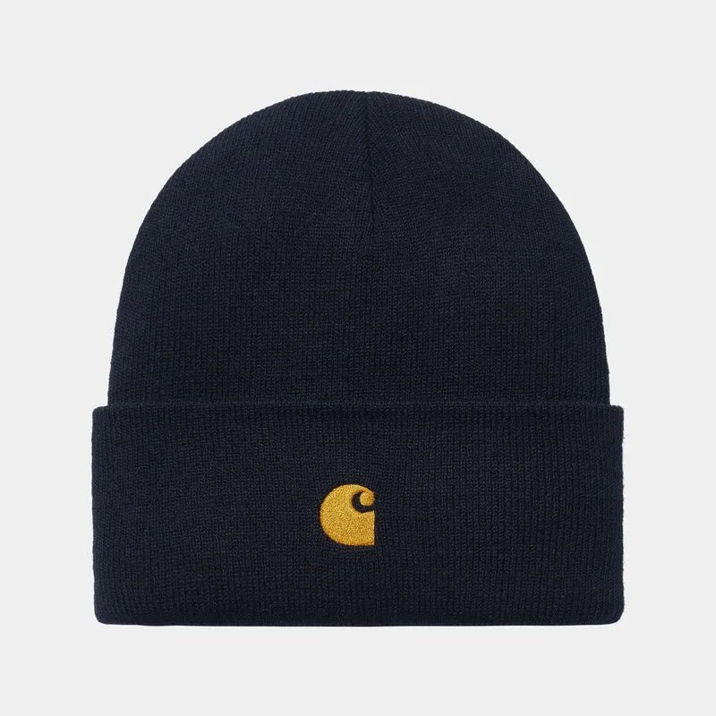 Carhartt WIP Unisex Chase Beanie – Dunkelblau