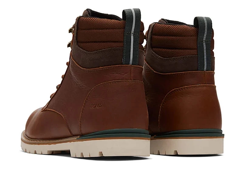 TOMS Herren Ashland Lederstiefel – Topasbraun