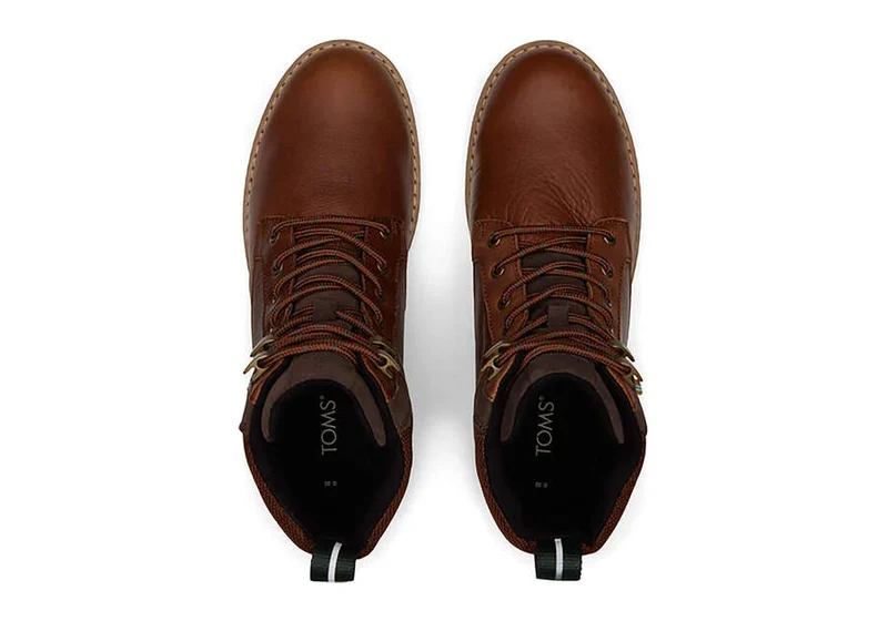 TOMS Herren Ashland Lederstiefel – Topasbraun