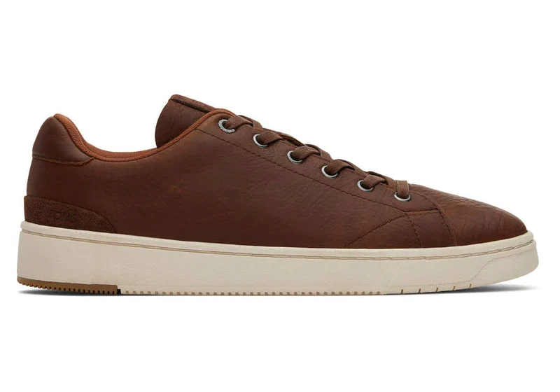TOMS Herren-Trainer TRVL Lite 2.0 aus Leder – Chicory Brown