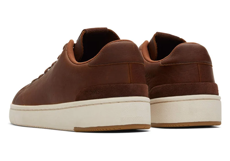 TOMS Herren-Trainer TRVL Lite 2.0 aus Leder – Chicory Brown
