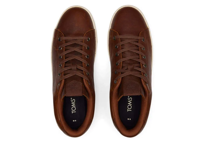 TOMS Herren-Trainer TRVL Lite 2.0 aus Leder – Chicory Brown