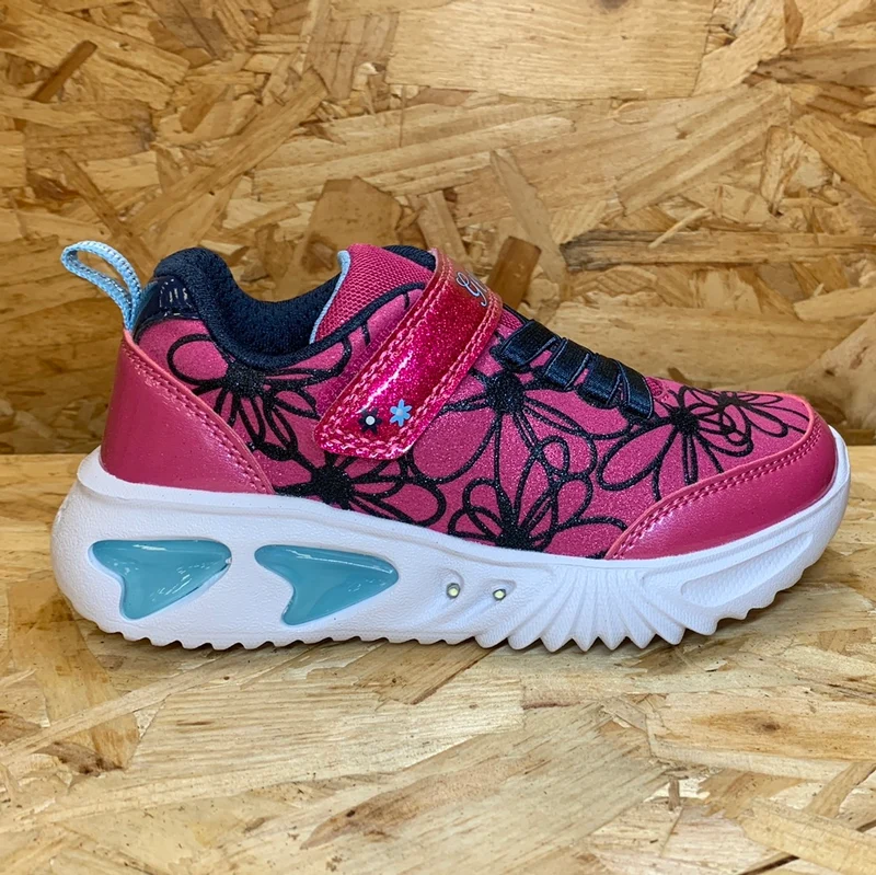 Geox Kinder Geox Lights Assister Trainer – Fuchsia / Marineblau