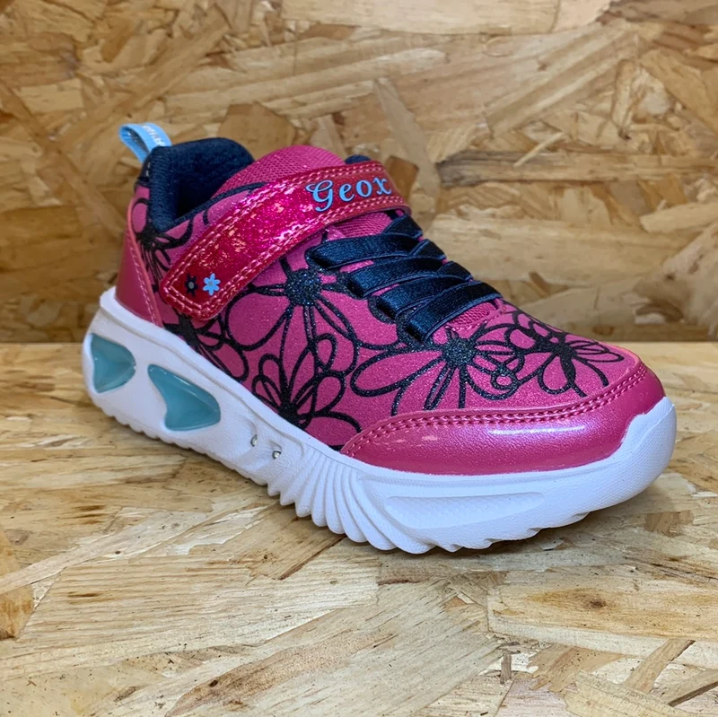 Geox Kinder Geox Lights Assister Trainer – Fuchsia / Marineblau