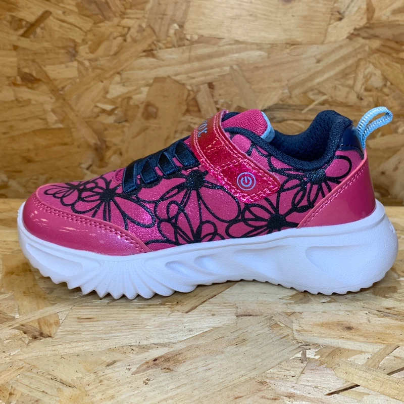 Geox Kinder Geox Lights Assister Trainer – Fuchsia / Marineblau