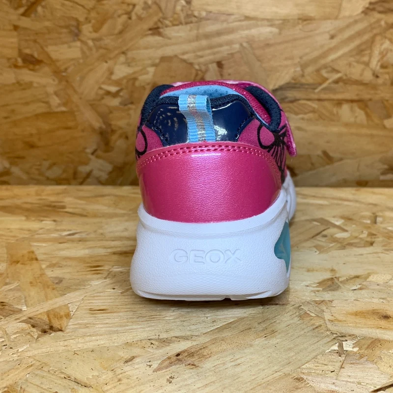 Geox Kinder Geox Lights Assister Trainer – Fuchsia / Marineblau