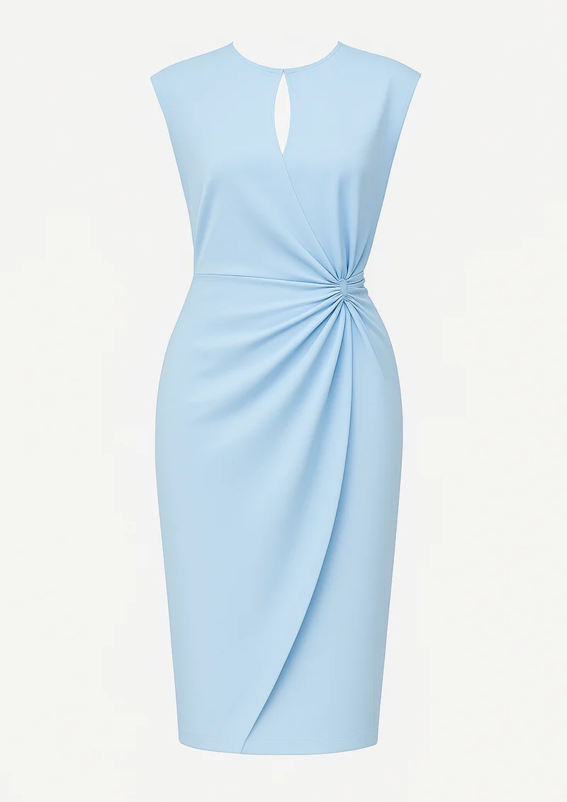 Mirabel Zeitloses Chic-Kleid | Hellblau