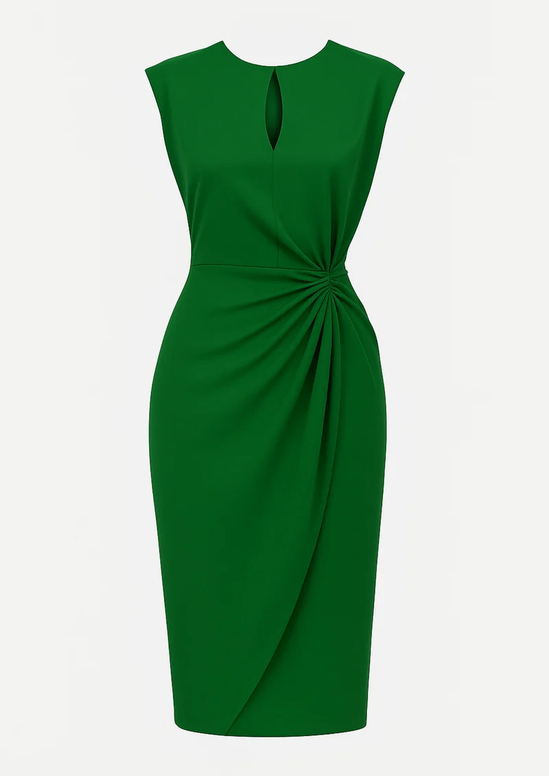 Mirabel Zeitloses Chic-Kleid | Grün