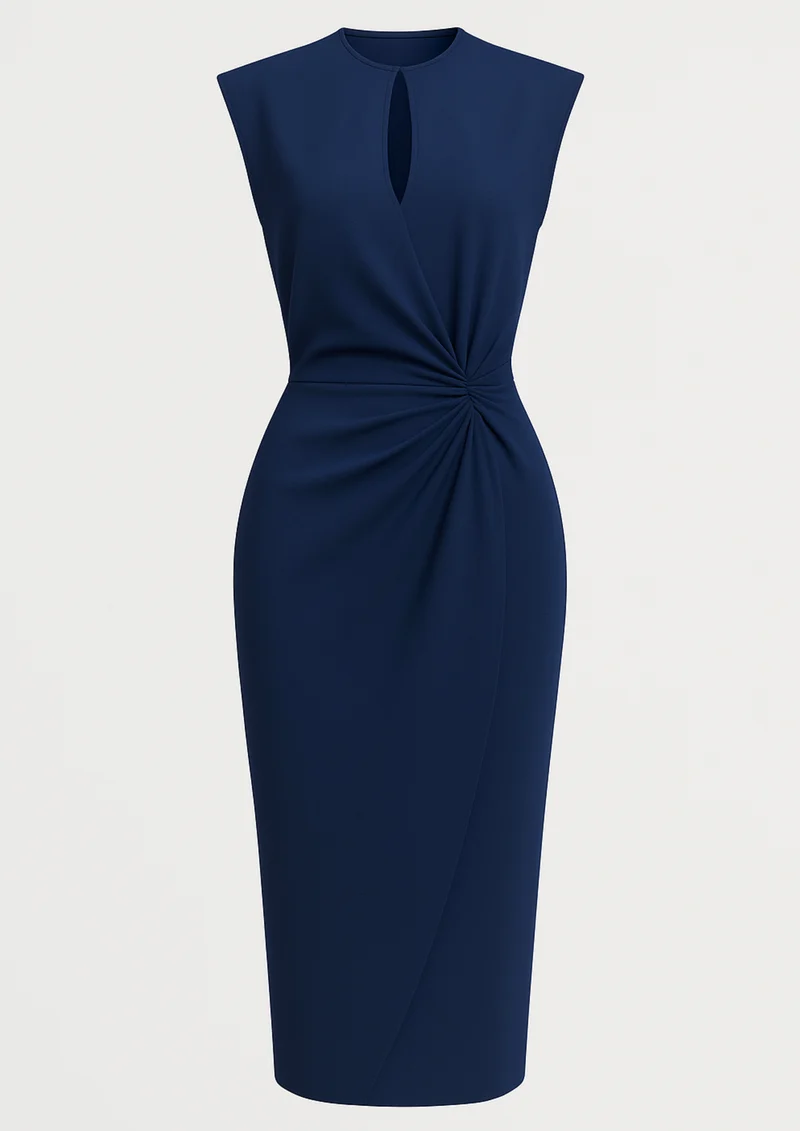 Mirabel Zeitloses Chic-Kleid | Blau