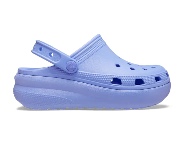 Crocs Klassischer Cutie-Plateau-Clog für Kinder – Digital Violet