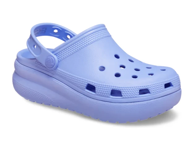 Crocs Klassischer Cutie-Plateau-Clog für Kinder – Digital Violet
