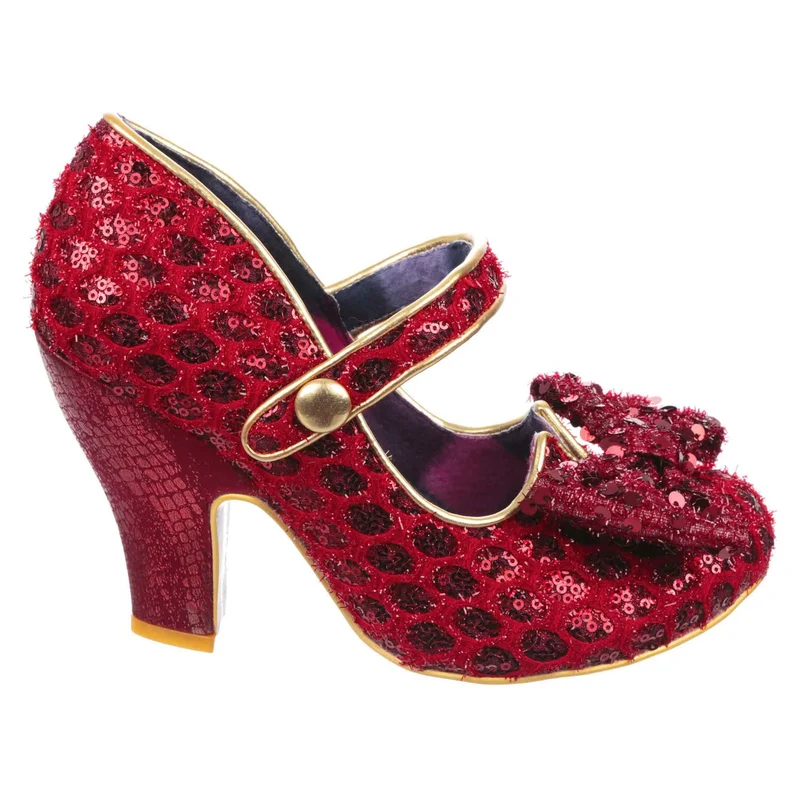 Irregular Choice Damen Fancy That High Heel – Roter Glitzer