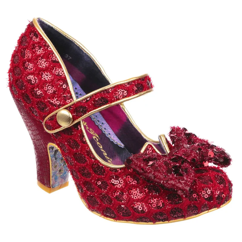 Irregular Choice Damen Fancy That High Heel – Roter Glitzer