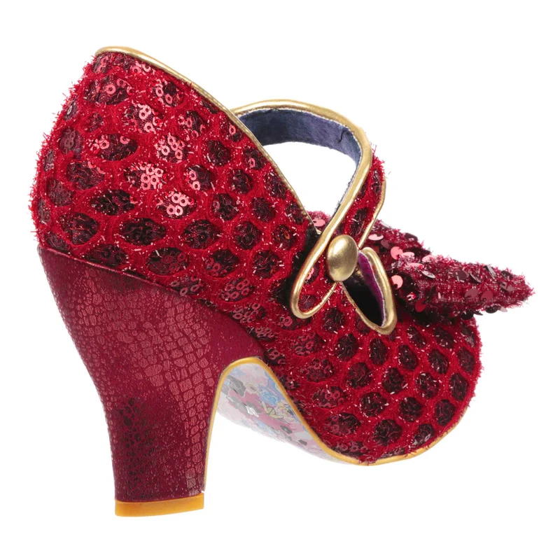 Irregular Choice Damen Fancy That High Heel – Roter Glitzer