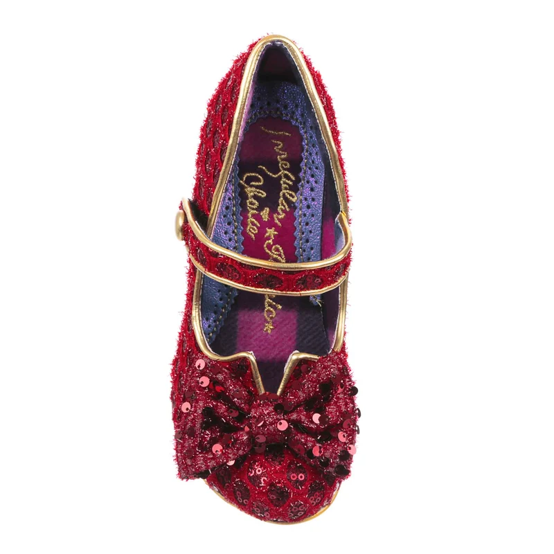 Irregular Choice Damen Fancy That High Heel – Roter Glitzer