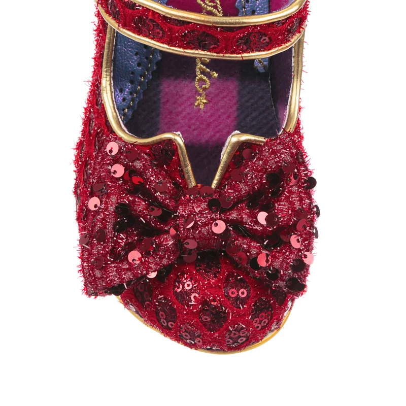Irregular Choice Damen Fancy That High Heel – Roter Glitzer