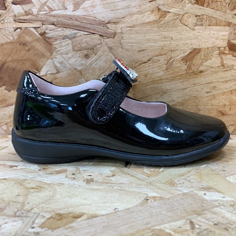 Lelli Kelly Brite Lackschuh für Kinder – Schwarz