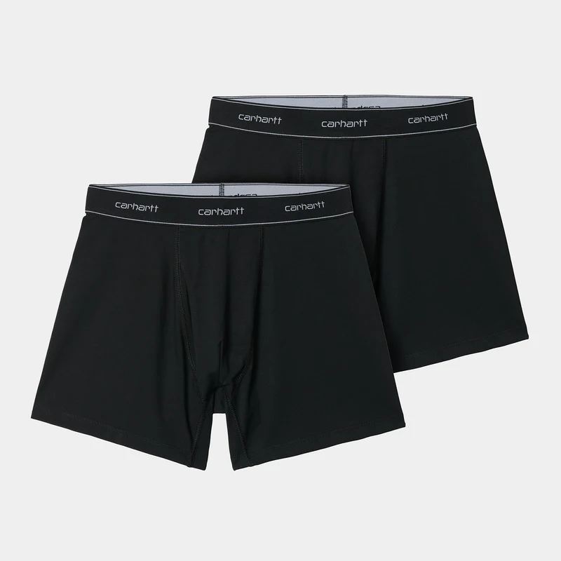 Carhartt WIP Herren-Unterhosen aus Baumwolle (2er-Pack) – Schwarz