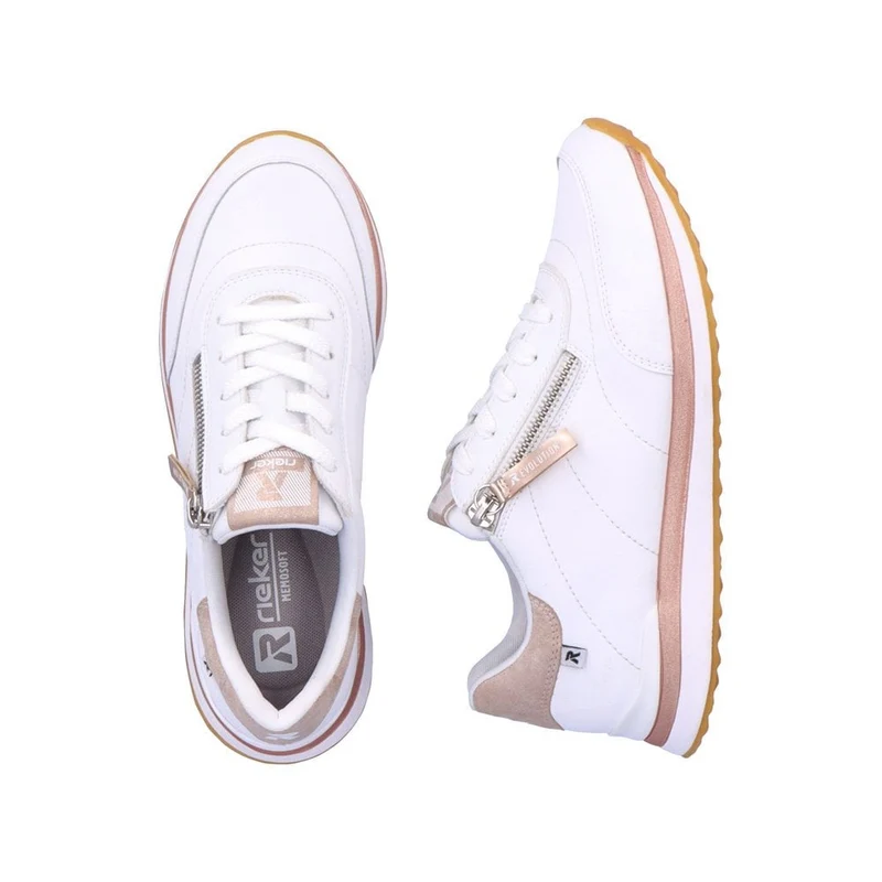 Rieker Damen Revolution Fashion Trainer – Weiß