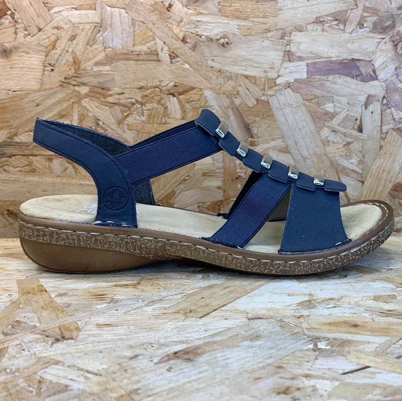 Rieker Damenmode-Sandale – Dunkelblau