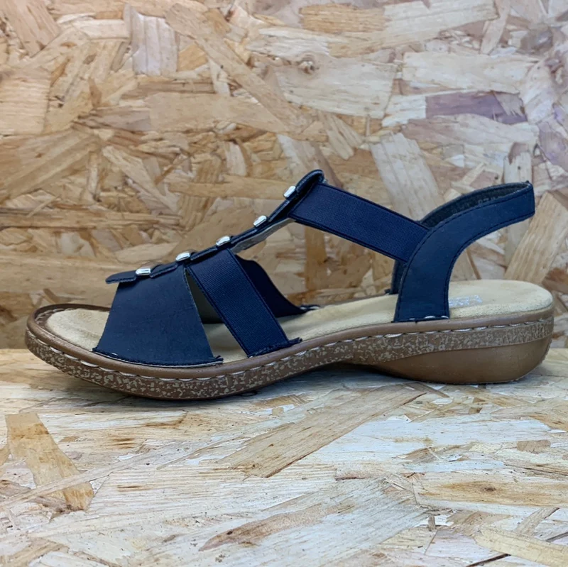 Rieker Damenmode-Sandale – Dunkelblau