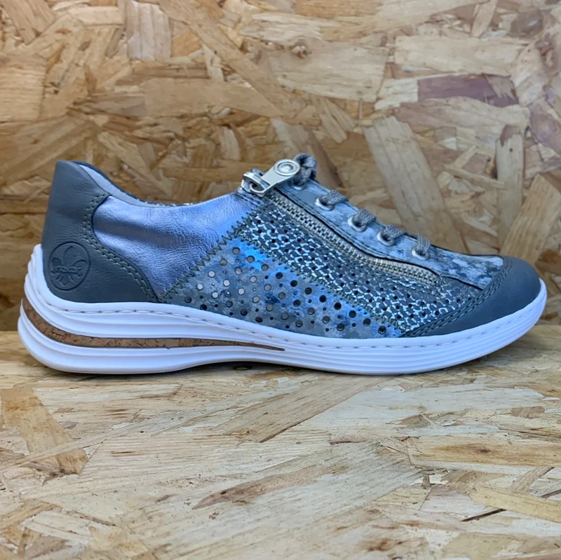 Rieker Modische Damen-Sneaker – Blau