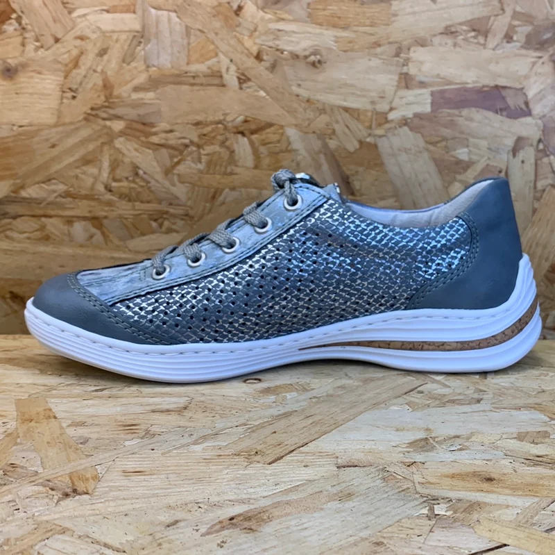 Rieker Modische Damen-Sneaker – Blau