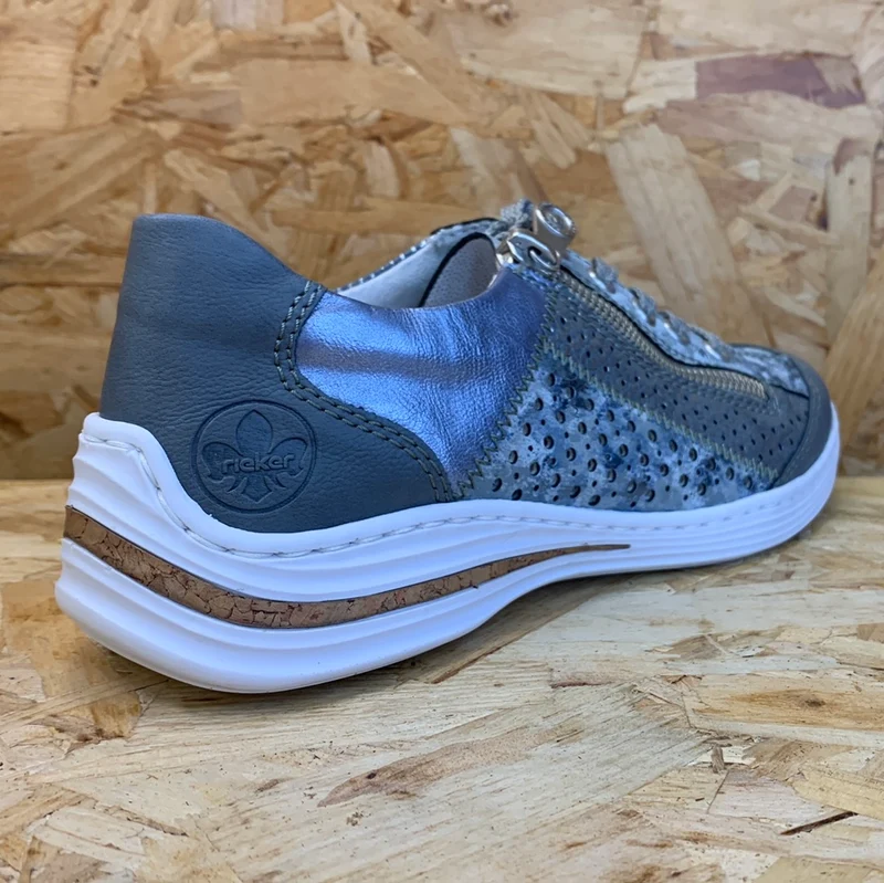 Rieker Modische Damen-Sneaker – Blau