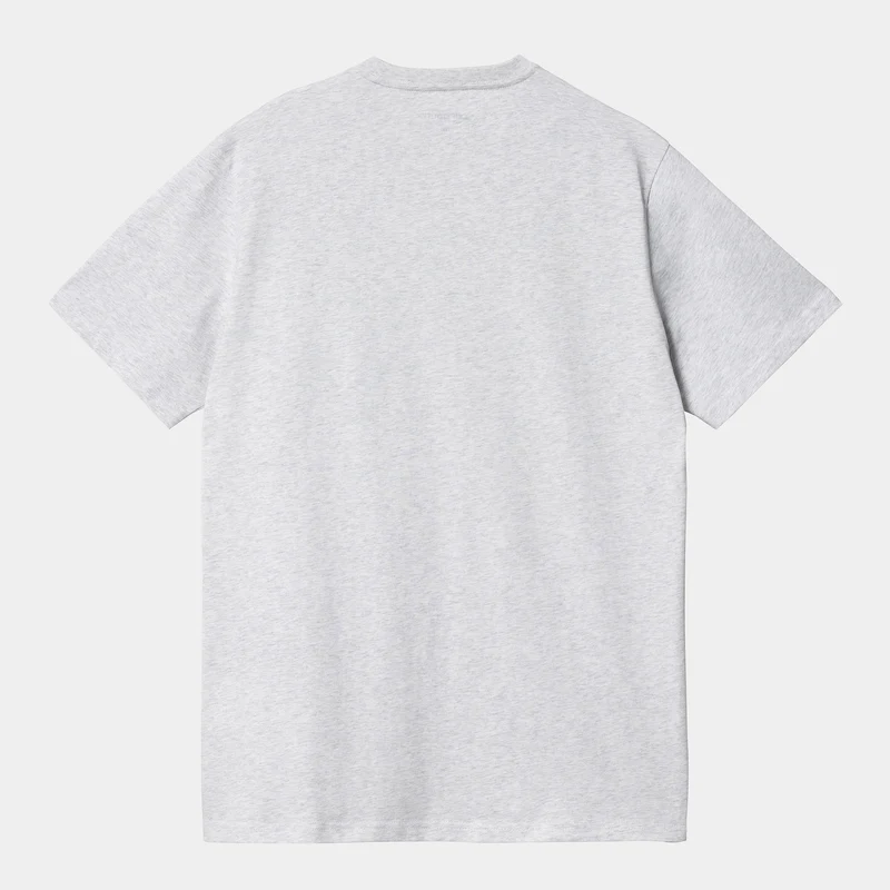 Carhartt WIP Kurzärmliges Herren-T-Shirt mit Taschen – Ash Heather