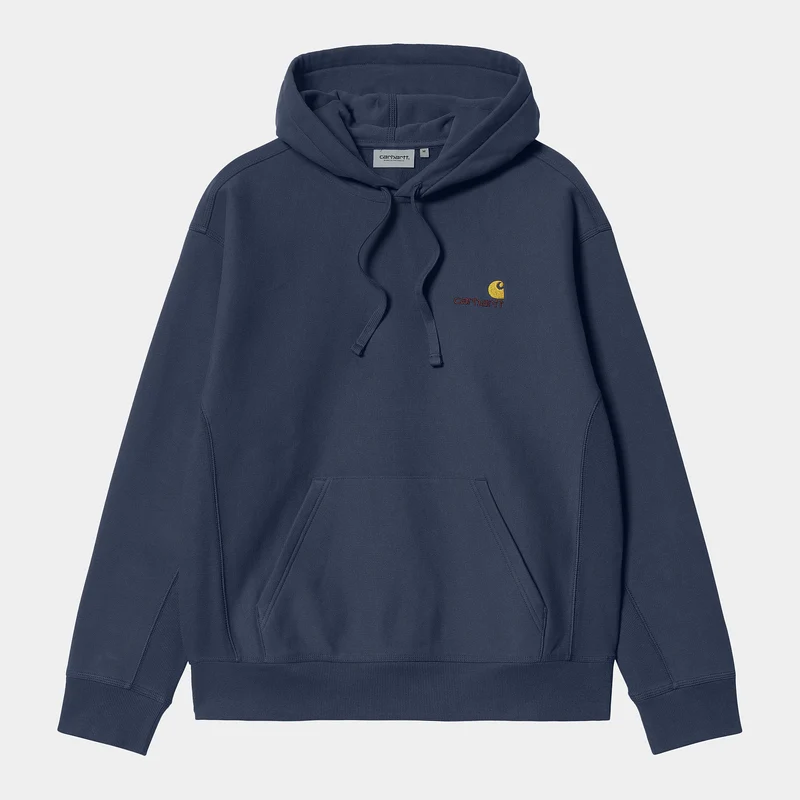 Carhartt WIP Herren American Script Sweatshirt-Hoodie - Enzian