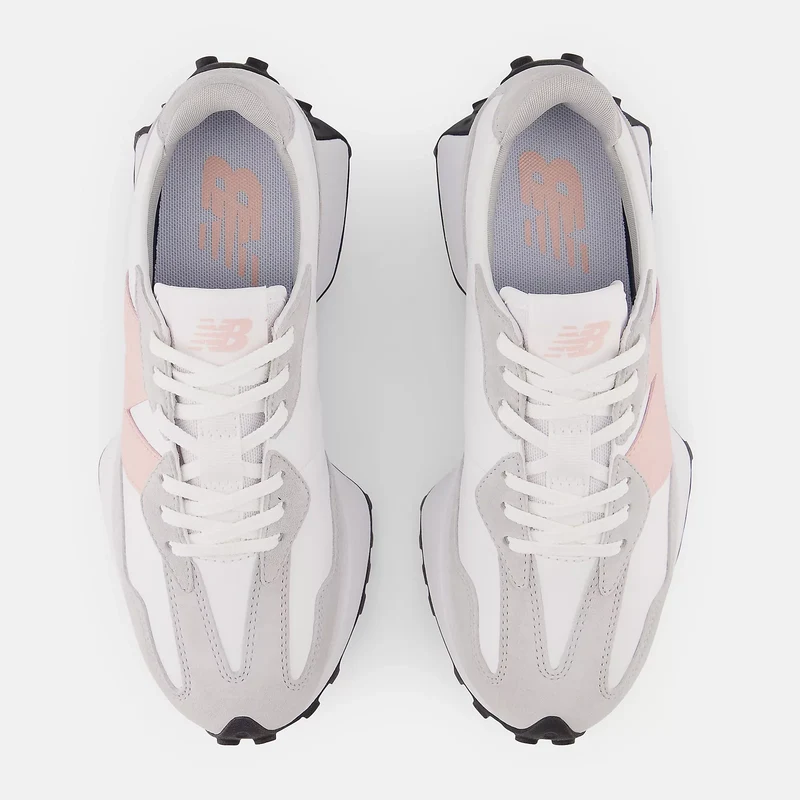 New Balance Damen 327 Fashion Trainer – Weiß / Pink Haze